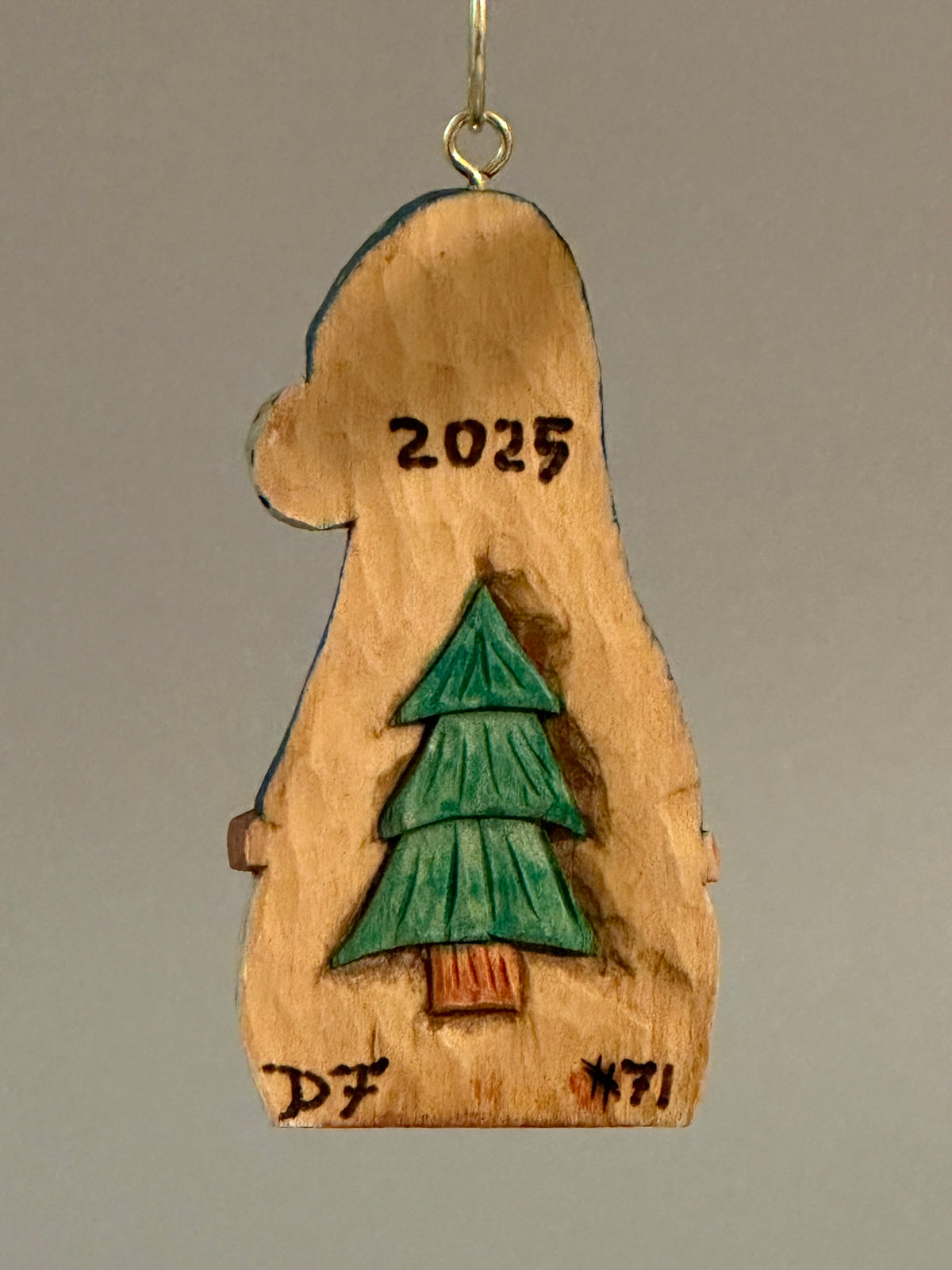Rusty the Christmas Gnome — Hand-Carved Gnome Ornament